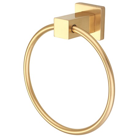 Pioneer Industries Towel Ring in PVD Brushed Gold 7MO034-BG